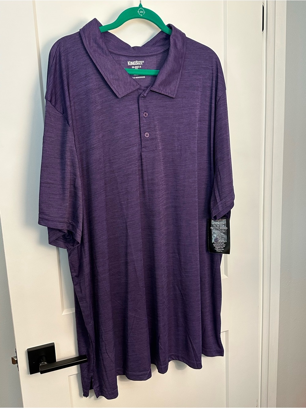 Purple Polo Shirt with Short Sleeves and Relaxed Fit